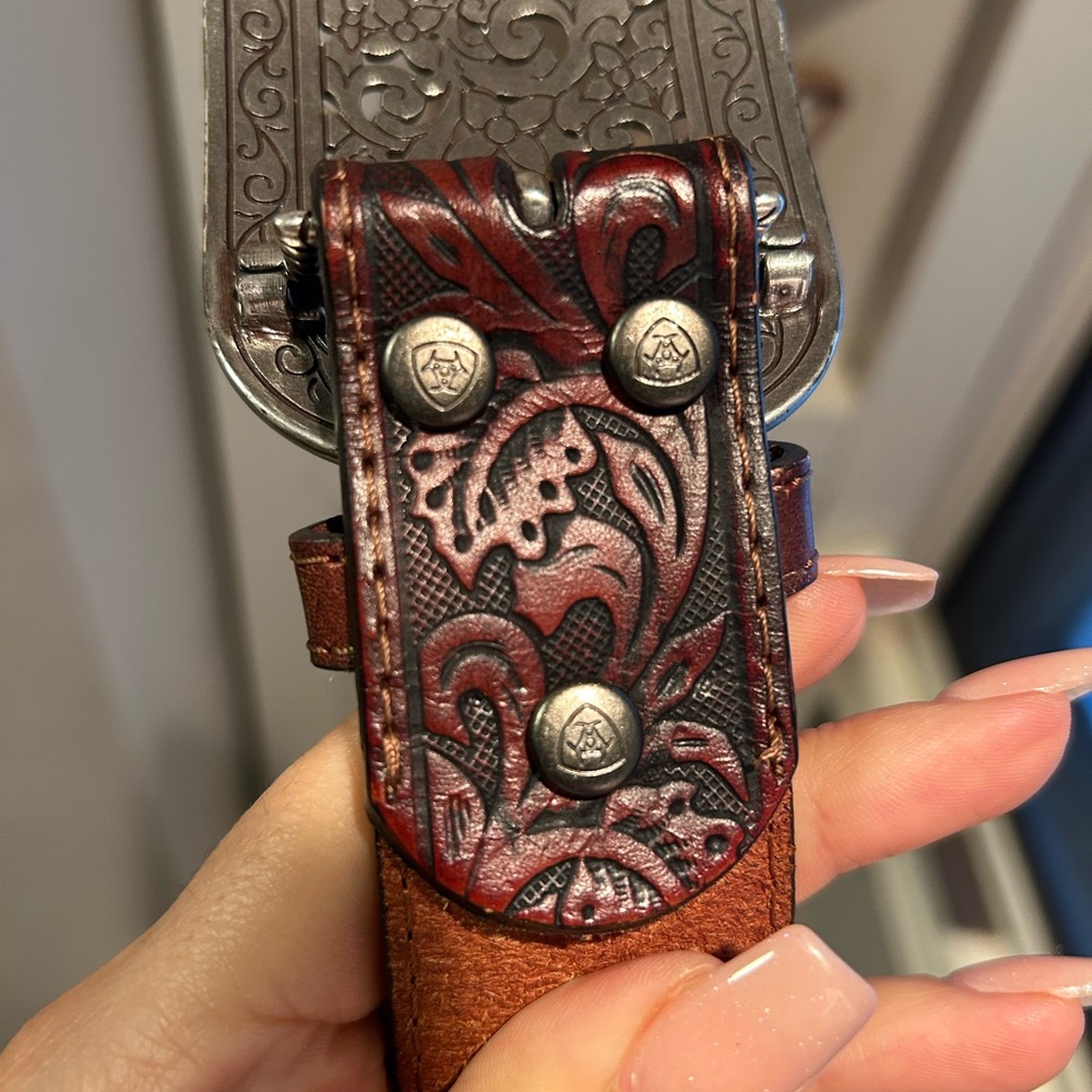 Ariat Brown Leather Belt - Picture 5 of 5